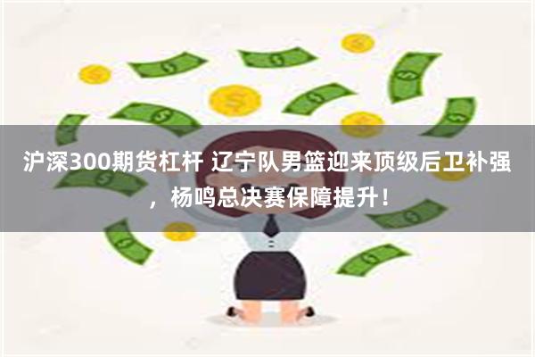 沪深300期货杠杆 辽宁队男篮迎来顶级后卫补强，杨鸣总决赛保障提升！