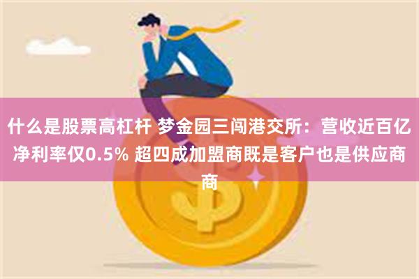 什么是股票高杠杆 梦金园三闯港交所：营收近百亿净利率仅0.5% 超四成加盟商既是客户也是供应商