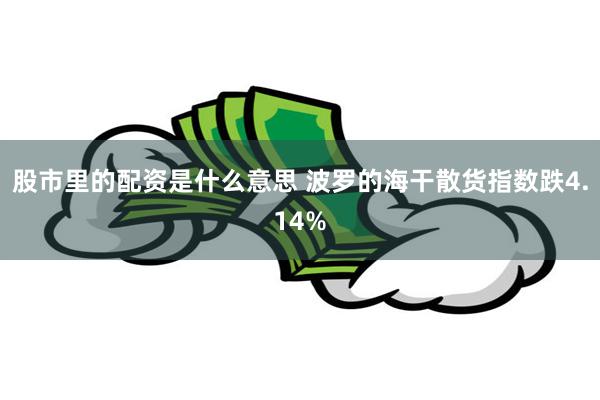 股市里的配资是什么意思 波罗的海干散货指数跌4.14%